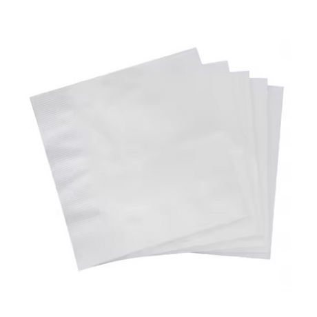 Servilletas de cóctel blancas de 2 capas de 23 × 23 cm para bares y restaurantes
