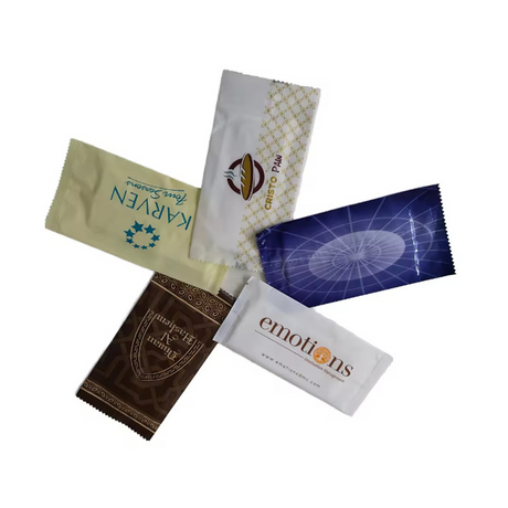 Toallitas húmedas individuales de limpieza para manos y boca individuales de tejido húmedo de diseño personalizado para bebés