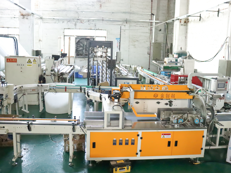 Línea de producción de servilletas de papel higiénico, equipos de fabricación, maquinaria.