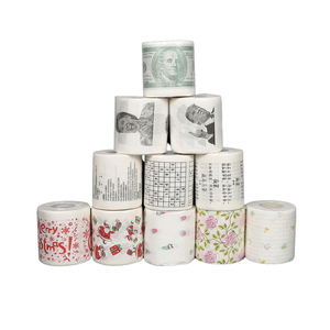 Rollo de papel higiénico con estampado divertido, 2 capas, 250 hojas, para uso doméstico o restaurante, sala de lavado