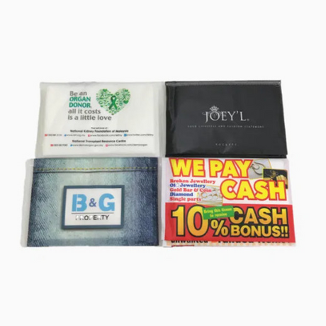 Pañuelo facial tipo billetera personalizado para publicidad